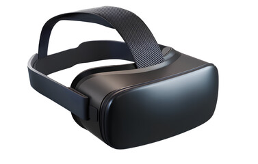 3D model of a VR headset isolated on a transparent background