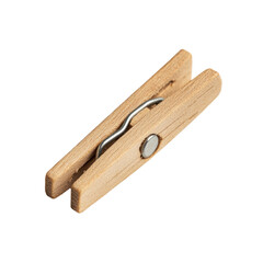 A Wooden Clothespin Isolated... on a transparent background