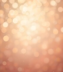 Warm soft bokeh background with golden peach cream light circles