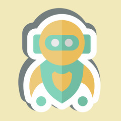 Sticker Machine Learning. related to Artificial Intelligence symbol