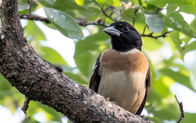 Beautiful Bird on Tree Branch Wildlife Photography