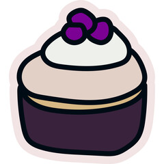 Cute Cupcake Sticker