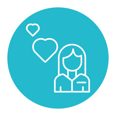 Fototapeta premium Happy Woman Icon
