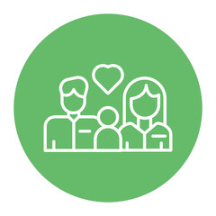 Happy Family Icon