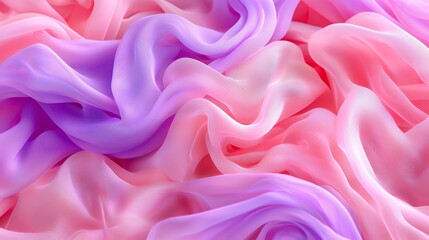 Obraz premium Pink and purple ombre chiffon fabric drape
