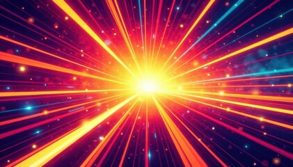 Vibrant speed lines burst, comic manga style sunbeams , graphic, speed lines, shiny