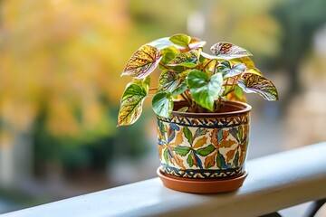brown and green  leaves