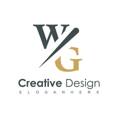 initial monogram logo with creative design.