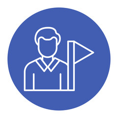 Tour Guide Male Icon