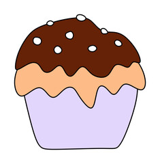 Cute Cupcake Sticker