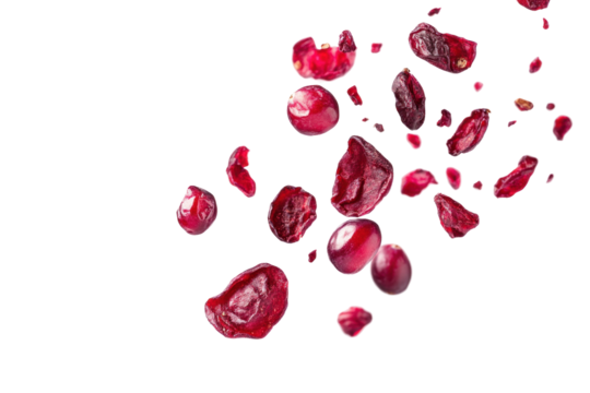 Cluster Of Dried Cranberries... on a transparent background
