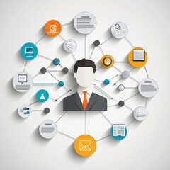 Team hierarchy infographic business environment graphic visual representation professional setting overview of structure