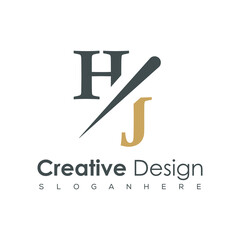 initial monogram logo with creative design.