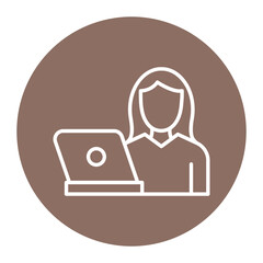 Software Engineer Woman Icon