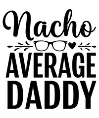 Father's Day Typography SVG T shirt Design