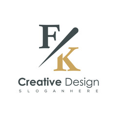 initial monogram logo with creative design.