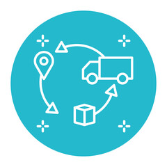 Distribution Chain Icon