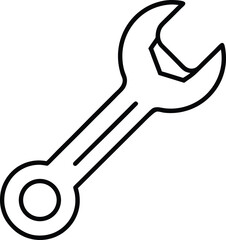 Wrench Icon Vector | Hand Tool, Fixing Gear & Mechanic Essentials