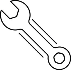 Wrench Icon Vector | Hand Tool, Fixing Gear & Mechanic Essentials