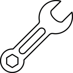 Wrench Icon Vector | Hand Tool, Fixing Gear & Mechanic Essentials