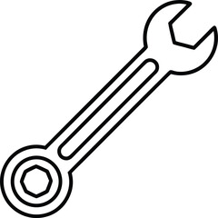 Wrench Icon Vector | Hand Tool, Fixing Gear & Mechanic Essentials