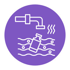 Water Pollution Icon