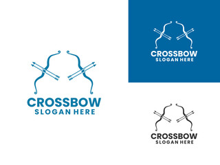 Crossbow logo with archery concept modern logo icon illustration design vector template. Arc, Archery logo design inspirations