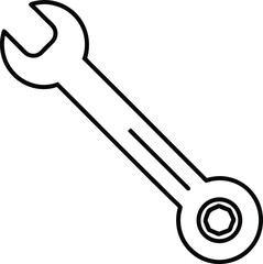 Wrench Icon Vector | Hand Tool, Fixing Gear & Mechanic Essentials