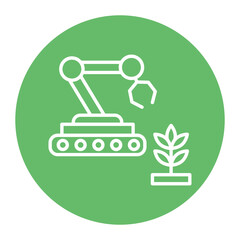 Agricultural Robot Icon