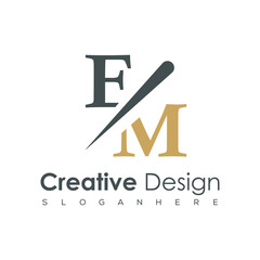 initial monogram logo with creative design.