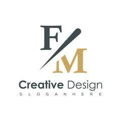 initial monogram logo with creative design.