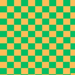abstract square background, green and orange cheese board, green and orange boxes abstract pattern