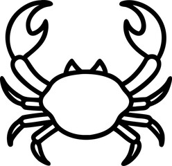 vector illustration of a crab