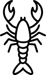 cartoon crab isolated on white