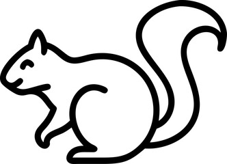 vector illustration of a squirrel