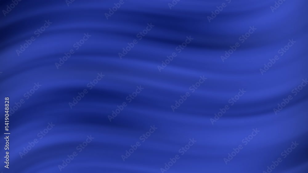 Poster a deep blue abstract background with smooth, flowing waves creating a serene and calming effect.
