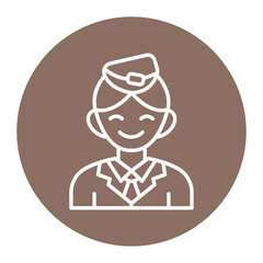 Flight Attendant Icon