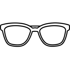 Fototapeta premium Stylish AI vector of glasses on a white background – perfect for microstock, print, or digital design projects.