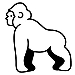 gorilla vector illustration