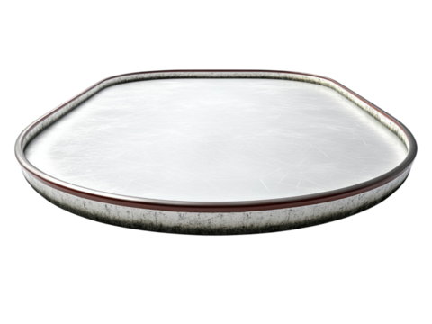 Empty Oval Ice Skating Rink: Winter Sports Venue, Frozen Surface, Recreation