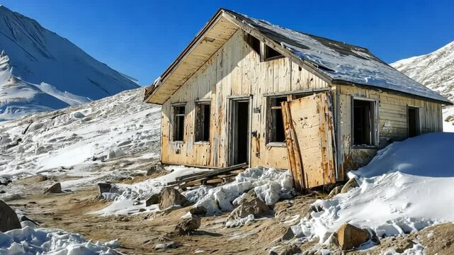 Abandoned cold-climate architecture, exploring forgotten Arctic research stations and isolated polar outposts reclaimed by natur.