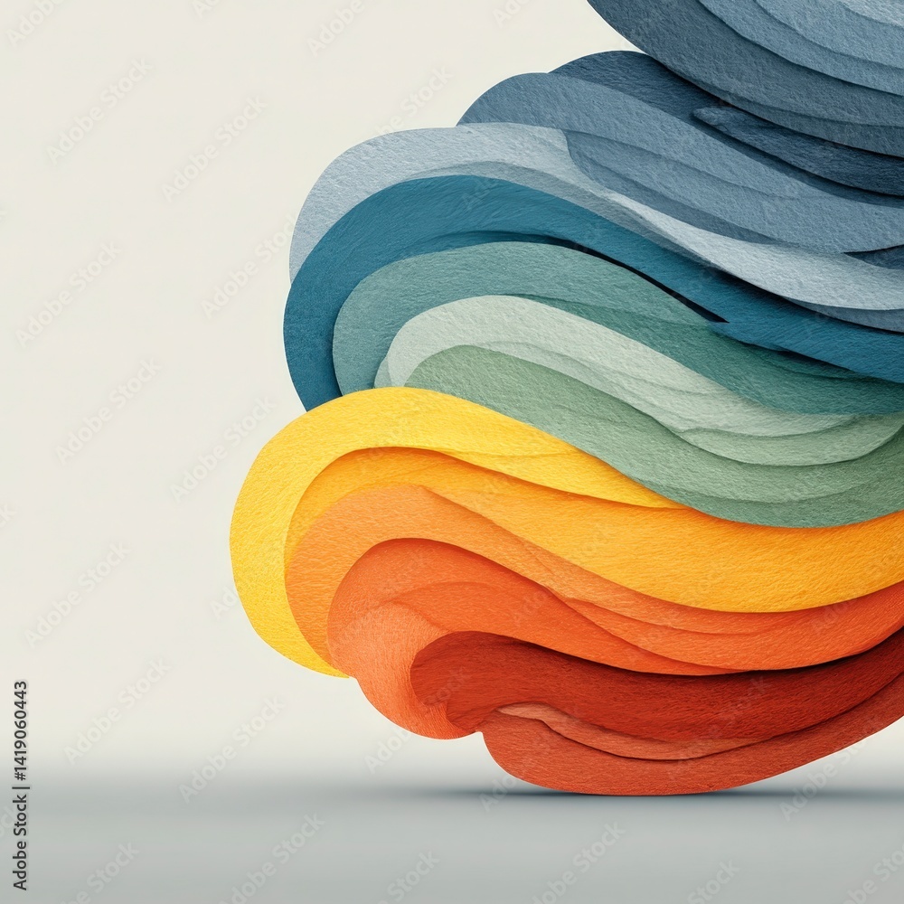 Aufkleber abstract colorful wave background modern gradient design