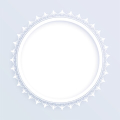 classic lacy frame background in mandala pattern