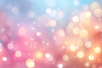 Fototapeta premium Delicate pastel background showcasing ethereal bokeh illumination - stylish composition for tranquil themes and soothing aesthetics