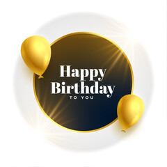 3d golden birthday balloons for party fun and celebration