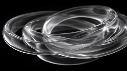 Organized translucent rings gently pulsing outward