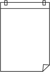 Blank calendar line frame 