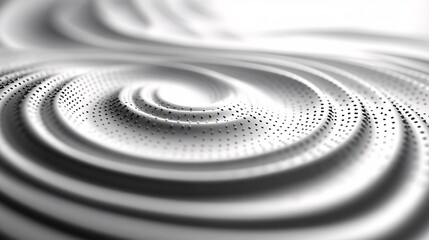 Calm loading dots forming progress spiral