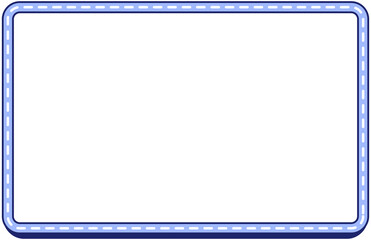 Cute Dashed Deco Rectangle Text Box
