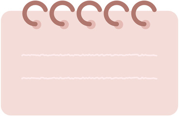 Cute Spiral Notebook Style Text Frame
